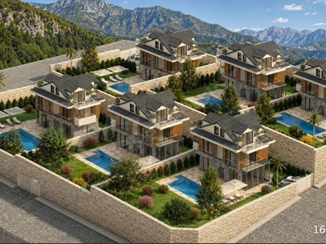 FETHİYE ÖLÜDENİZ OVACIK DA 2026 TESLİM 4+1 HAVUZLU SATILIK VİLLA - Görsel 8