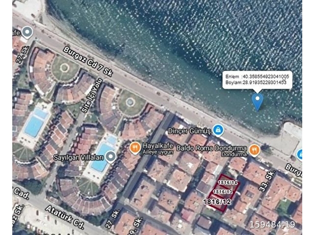 BURSA MUDANYA YALI SATILIK 554 M2 KONUT İMARLI ARSA - Görsel 2