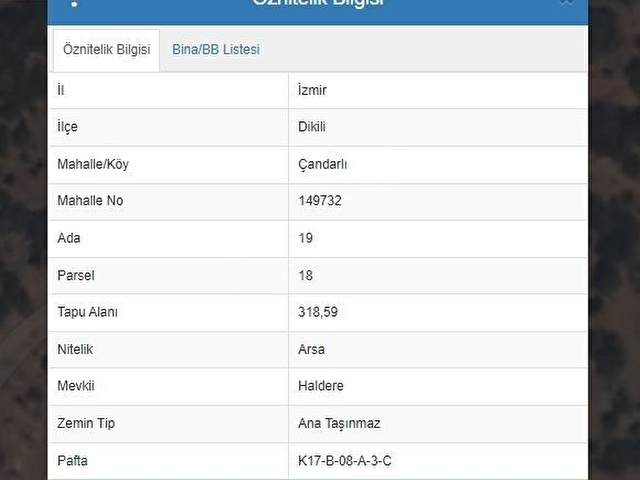 İZMİR DİKİLİ ÇANDARLI EYKO DA YATIRIMLIK ARSA 318.m2 - Görsel 2