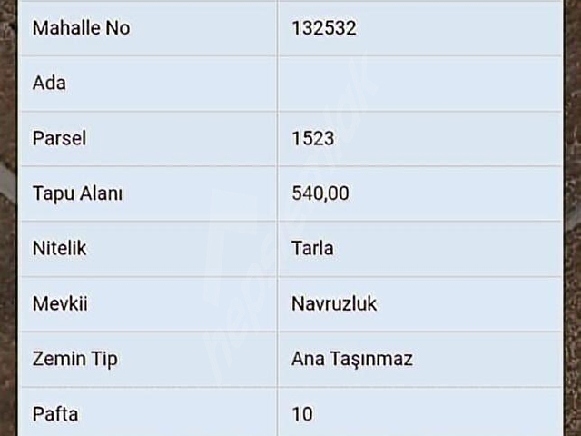 KAYSERİ/YAHYALI/ÇUBUKLUDA MÜSTAKİL PARSEL 540M2 - Görsel 2