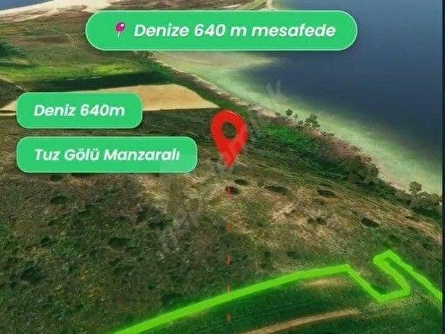 ECEABAT BÜYÜKANAFARTADA DENİZE YAKIN, TUZ GÖLÜNE SINIR SATILIK TARLA - Görsel 13