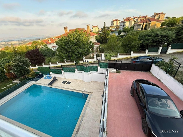 DOST KENT VİLLALARINDA SATILIK TRİPLEX VİLLA 1250 arsa üzerinde - Görsel 21