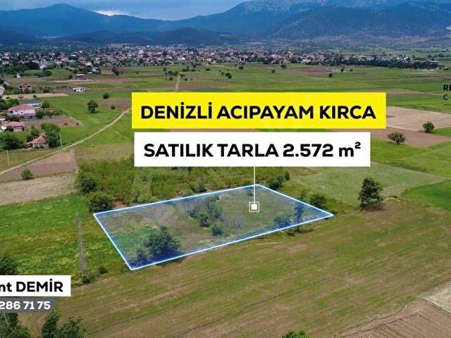 DENİZLİ ACIPAYAM KIRCA SATILIK FIRSAT ARAZİ - Görsel 9
