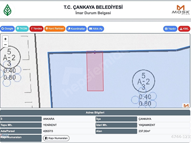 ÇANKAYA YAŞAMKENT YENİKENT SATILIK VİLLA ARSASI - Görsel 29
