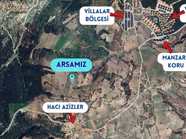 Kütahya Merkez Hacıazizler Mahallesi Fırsat Yatırım Villa İçin Uygun Konut İmarlı Satılık Köşe Arsa