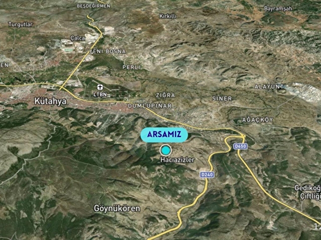 Kütahya Merkez Hacıazizler Mahallesi Fırsat Yatırım Villa İçin Uygun Konut İmarlı Satılık Köşe Arsa - Görsel 19
