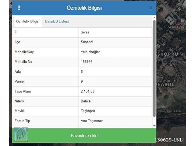 SUŞEHRİ TAŞKÖPRÜ SATILIK VİLLALIK ARSA - Görsel 3