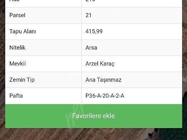 SERİNYOL EMOĞLU ARKASİ SATILIK PARSEL - Görsel 4