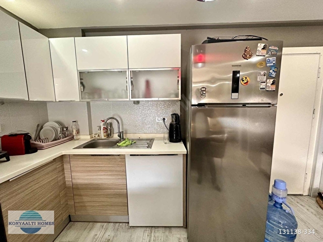ANTALYA KEMERAĞZINDA HAVUZ MANZARALI SATILIK 1+1 DAİRE - Görsel 6