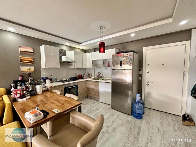 ANTALYA KEMERAĞZINDA HAVUZ MANZARALI SATILIK 1+1 DAİRE - Görsel 5