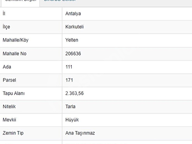 ANTALYA KORKUTELİ YELTEN MAHALLESİ SATILIK 2363M2 TARLA ARAZİSİ - Görsel 3