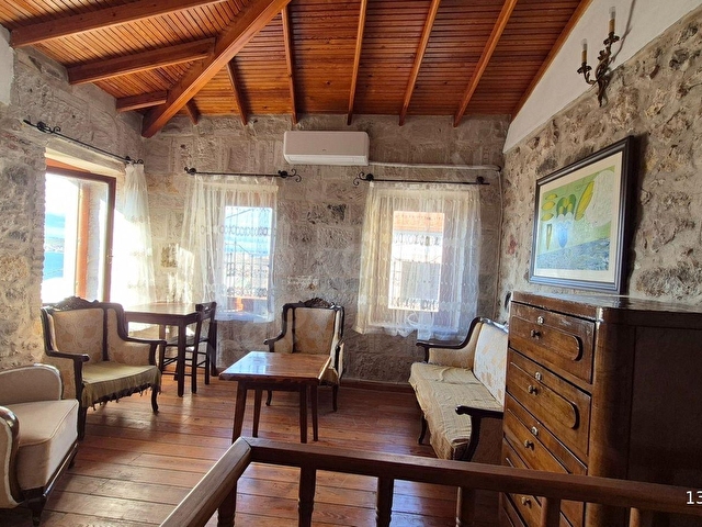 AYVALIK MERKEZDE TARİHİ DOKUDA KİRALIK EŞYALI MÜSTAKİL EV - Görsel 13
