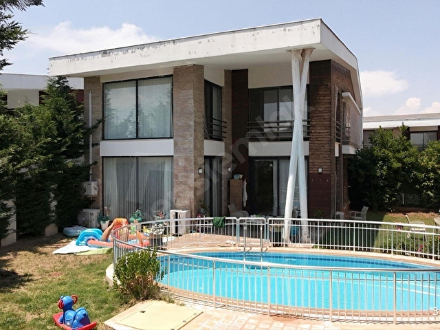 ALTINKALE MAH.KUĞU PARK KONAKLARINDA MÜSTAKİLHAVUZLU LÜKS VİLLA - Görsel 24