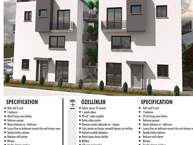 KIBRIS GİRNE SİTE 120m2 1+1 TERASLI DENİZ MANZARALI DAİRE