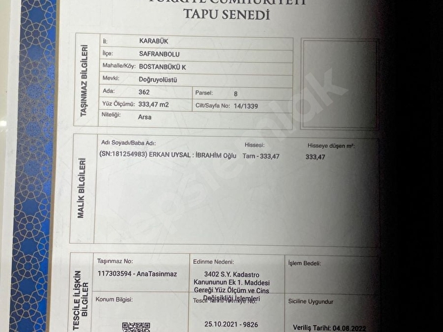 Hayallinizdeki evi yapmak için çok güzel konum - Görsel 9