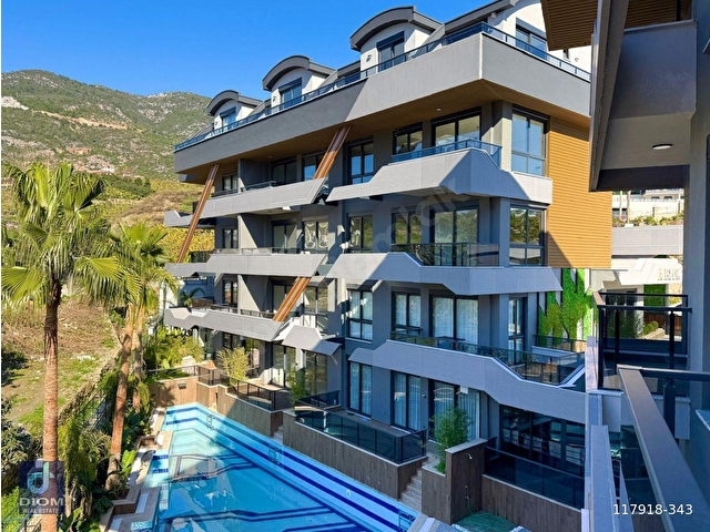 CİKCİLLİDE YENİ SİTEDE MANZARALI VE FULL EŞYALI 1+1 DAİRE