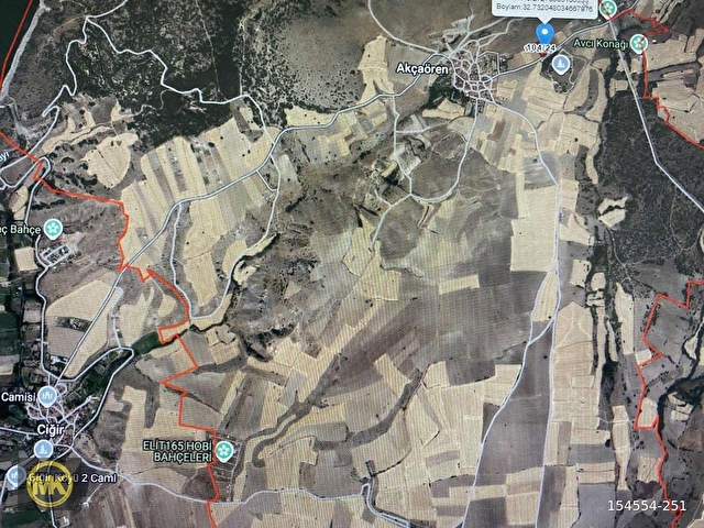 █⫸KAHRAMAN KAZAN AKÇAÖREN KÖYÜ YOLU ÜZERİ 554M2 TEK TAPU SATILIK