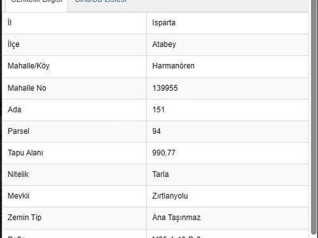 ISPARTA ATABEY HARMANÖREN YOLU SUYU OLAN 3 PARSEL 4762 M2 TARLA - Görsel 20