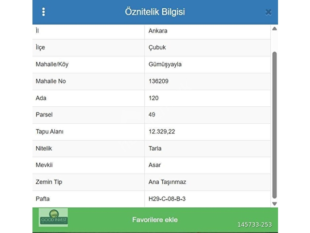 Çubuk Gümüşyayla Mah. Satılık Tek Tapu Yola Cephe 12329 m2 Tarla - Görsel 10