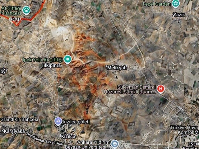 Çubuk Gümüşyayla Mah. Satılık Tek Tapu Yola Cephe 12329 m2 Tarla - Görsel 6