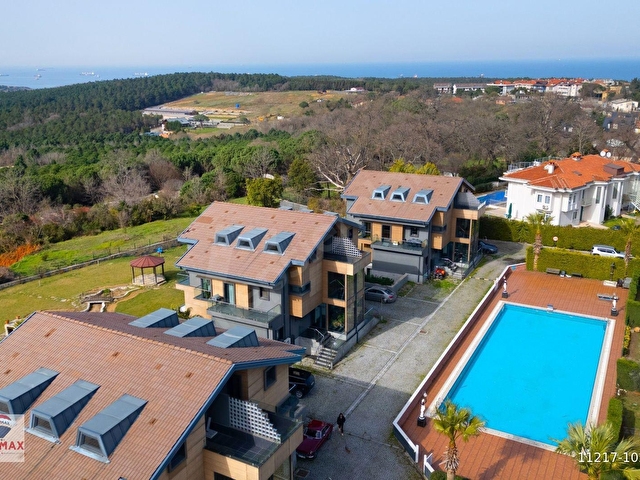 Demirciköy Zeytindalı Konakları’nda Panoramik Deniz Manzaralı Satılık Şık Çatı Dubleks - Görsel 3