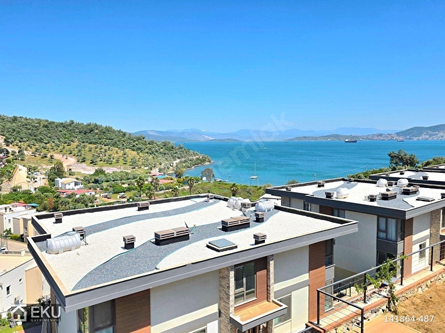 MUĞLA KIYIKIŞLACIK DA BODRUM MANZARALI SATILIK LÜKS VİLLA - Görsel 26