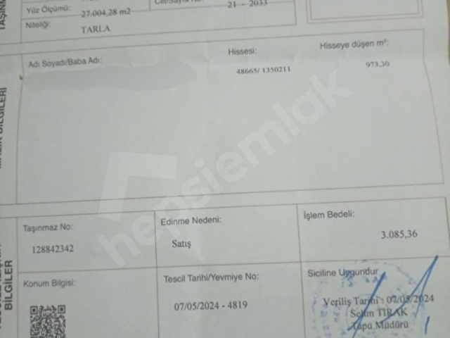 EDREMİT DOĞANLAR SATILIK ARAÇ TAKASLI FIRSAT ARSA - Görsel 4