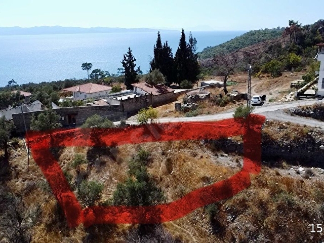 MENTEŞE KIRAN MAHALLESİN DE MUHTEŞEM DENİZ MANZARALI TARLA - Görsel 2