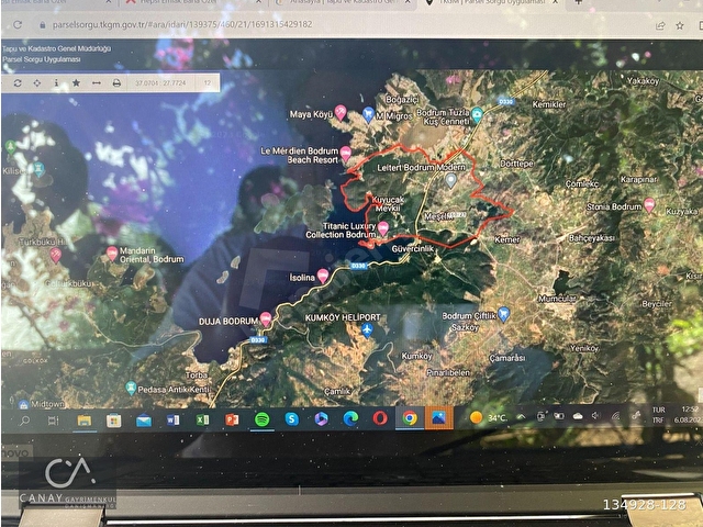 MİLAS BODRUM YOLUNDA MEŞELİK MH İMARLI  20 İLA 25 VİLLA YAPMAYA UYGUN ZEYTİNLİK - Görsel 9