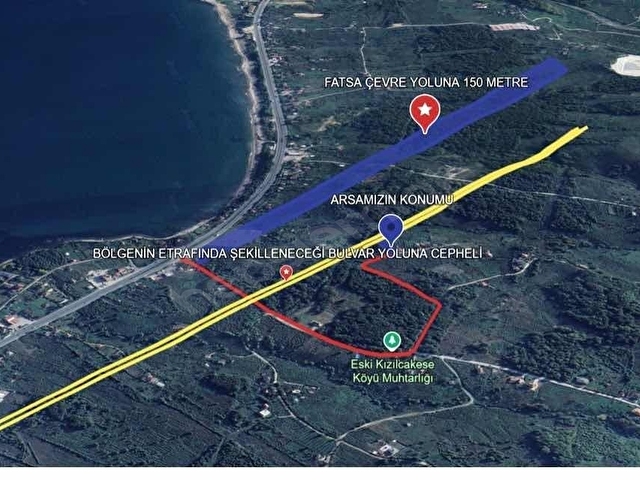TURYAPtan DENİZ MANZARALI EMSAL 2 10 KAT İMAR TAKASA UYGUN ARSA - Görsel 10