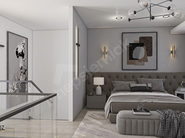 Tam Direkt Havuz Manzaralı 2+1 bahceli Loft Daire – Elysium Projesi, İskele Long Beach - Görsel 12