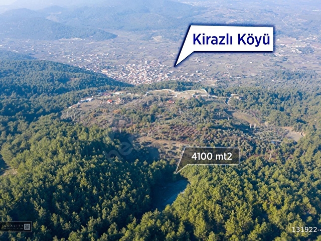 Kuşadası Kirazlıda 4100 m2 tek tapulu orman içinde emsalsiz - Görsel 23
