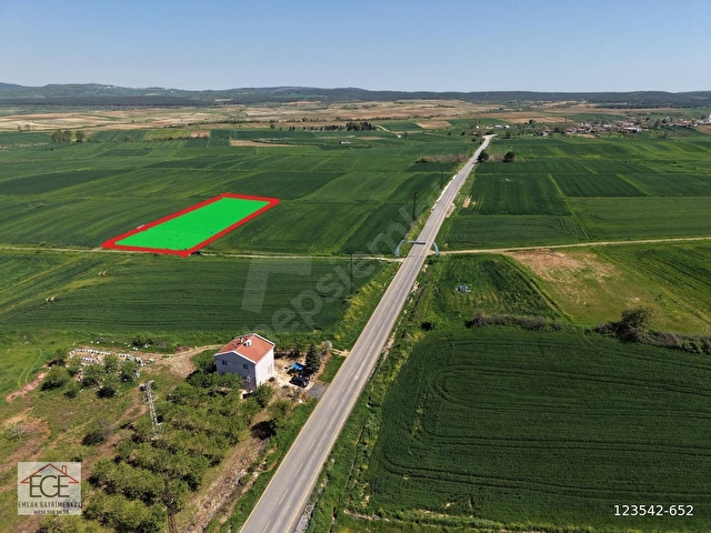 EGE EMLAKTAN ŞABANMERA KÖYÜNDE SATILIK 3.498 m2 TARLA - Görsel 2