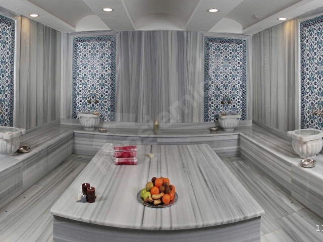 CİKCİLLİDE HAVUZLU SİTEDE MANZARALI EŞYALI 2+1 DAİRE - Görsel 22
