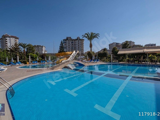 CİKCİLLİDE HAVUZLU SİTEDE MANZARALI EŞYALI 2+1 DAİRE - Görsel 15