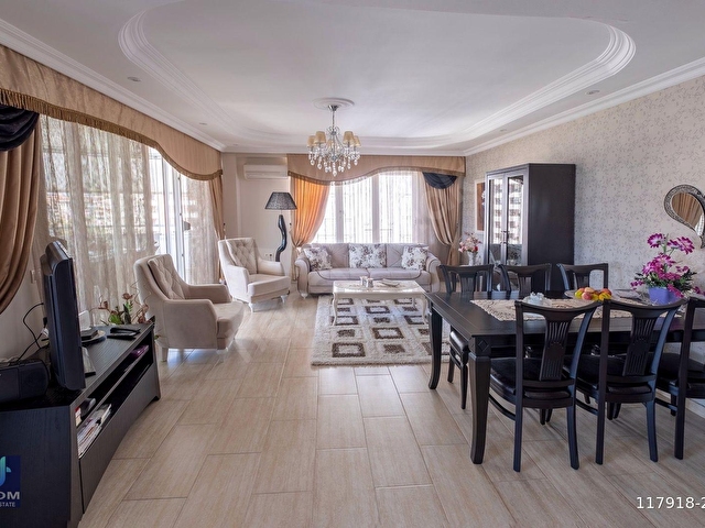 CİKCİLLİDE HAVUZLU SİTEDE MANZARALI EŞYALI 2+1 DAİRE - Görsel 2