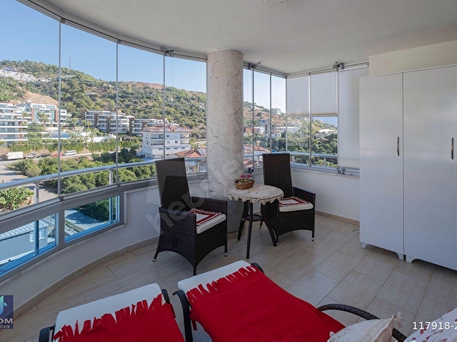 CİKCİLLİDE HAVUZLU SİTEDE MANZARALI EŞYALI 2+1 DAİRE - Görsel 12