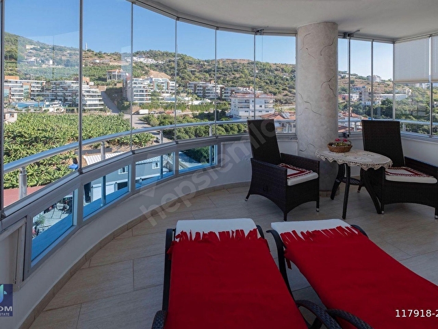 CİKCİLLİDE HAVUZLU SİTEDE MANZARALI EŞYALI 2+1 DAİRE - Görsel 11