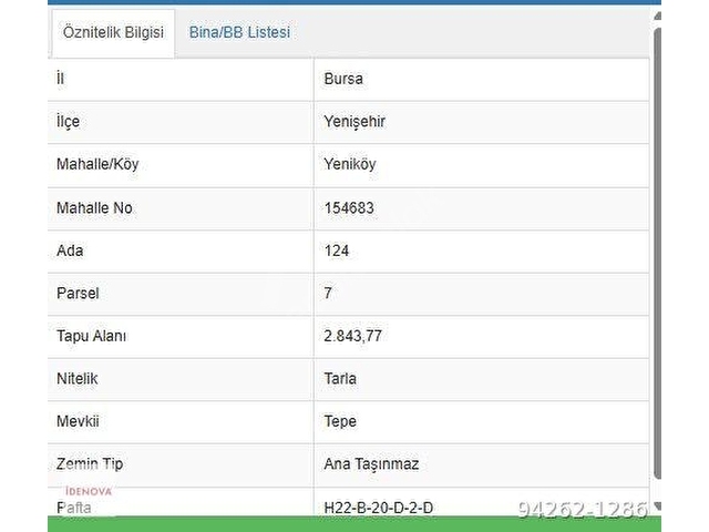 İDENOVAdan Yenişehir Yeniköyde  Müstakil 2843 m² Verimli Tarla - Görsel 2