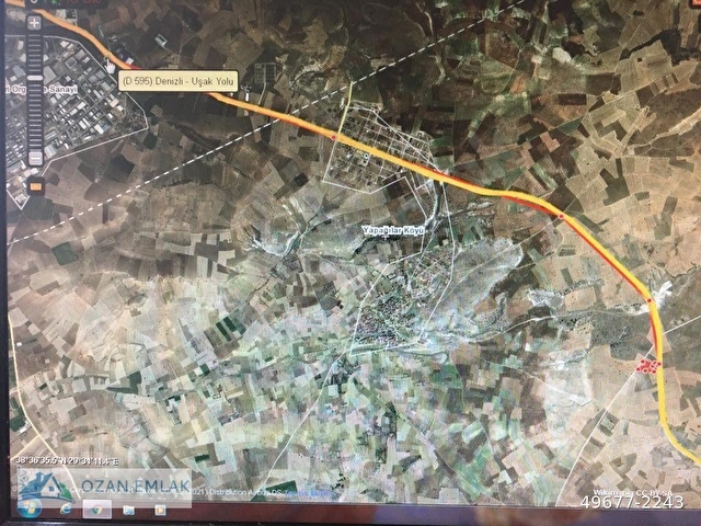UŞAK-DENİZLİ YOLU ÜZERİ AKARCADA  OZAN DAN SATILIK TARLA - Görsel 4