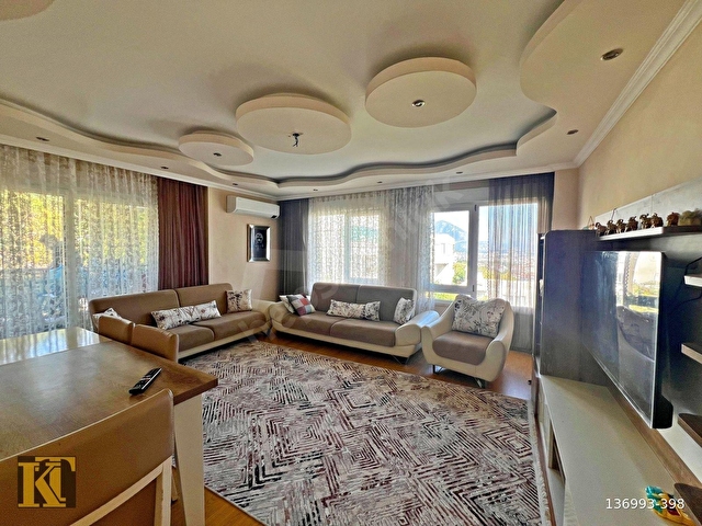 ALANYA CİKCİLLİDE SATILIK 2+1 SİTE İÇİ HAVUZLU MANZARALI DAİRE - Görsel 3