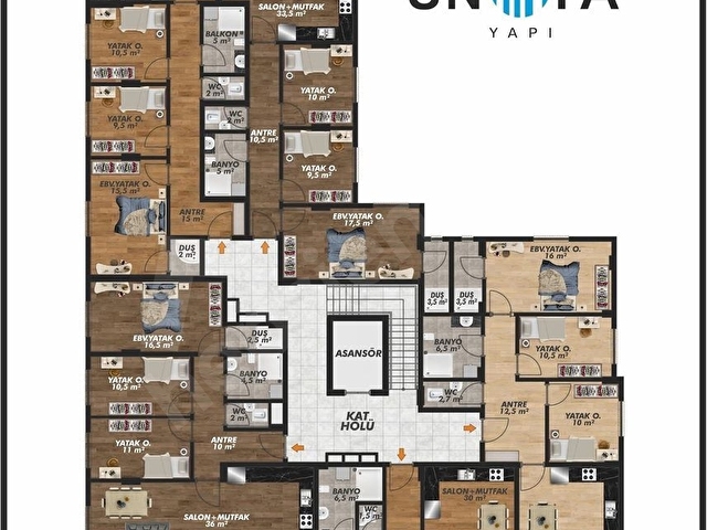 KARAKAŞDAN ÇAMURLU MAH %70PEŞİNAT İLE 4. KAT SATILIK 3+1 DAİRE - Görsel 17