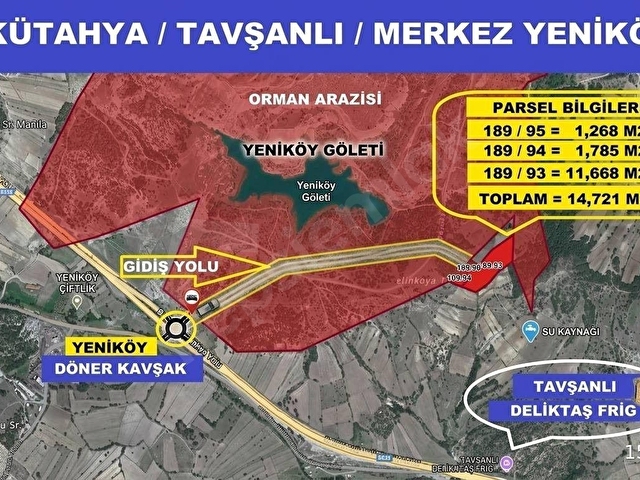 🚩 TAVŞANLI YENİKÖY’DE BİRLEŞİK ÜÇ PARSEL FIRSAT TARLA! - Görsel 3