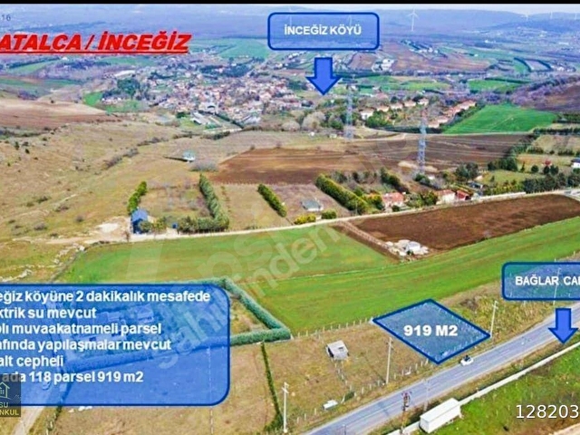ÇATALCA İNCEĞİZ ASFALT CEPHELİ TARLA 920 M2 - Görsel 12