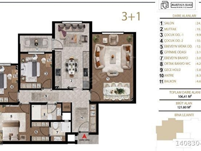 TALAS VADİ 3+1 MAYIS YATMIŞ SATILIK HİSSE - Görsel 4