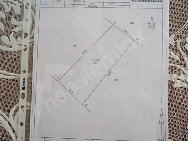 ERDEMLİNİN YAĞDA KÖYÜNDE YAYLALIK 884 M2 DÜZ VERİMLİ ARSA - Görsel 12