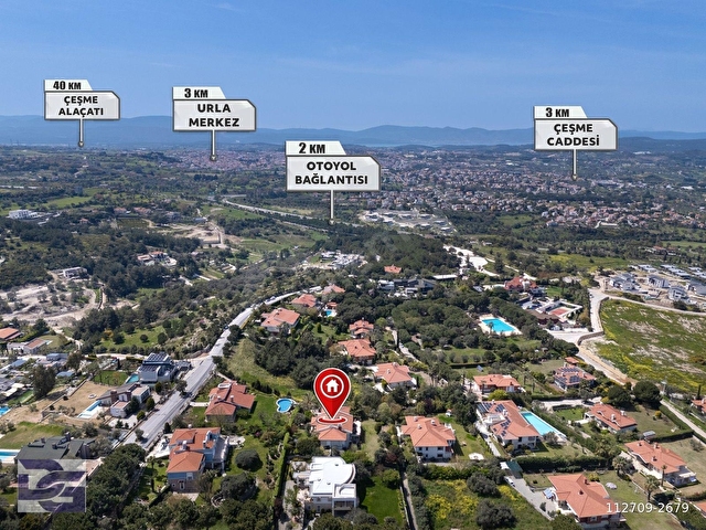 URLA KEKLİKTEPE SEFAKÖY SİTESİNDE DENİZ MANZARALI VİLLA - Görsel 12