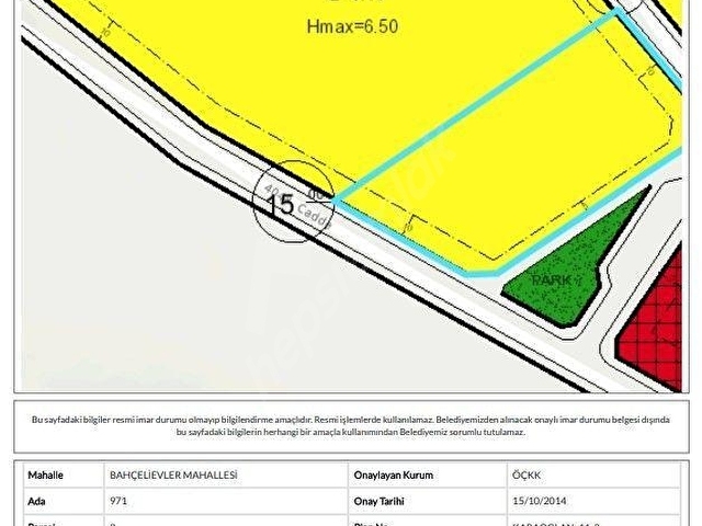 BAHÇELİEVLER MÜKEMMEL KONUM TEK TAPU 6270M2 VİLLA PARSEL - Görsel 6