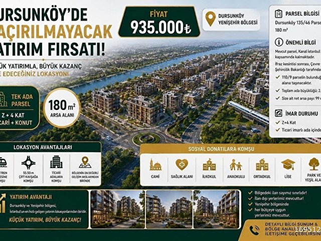 DURSUNKÖY Z+4 TİCARİ KONUT İMARLI YATIRIMA UYGUN - Görsel 2