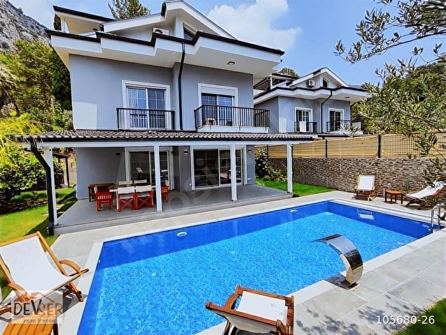 GÖCEK DE 4 ODA 1 SALON 4 BANYOLU MÜSTAKİL BAHCE-HAVUZLU VİLLA - Görsel 2